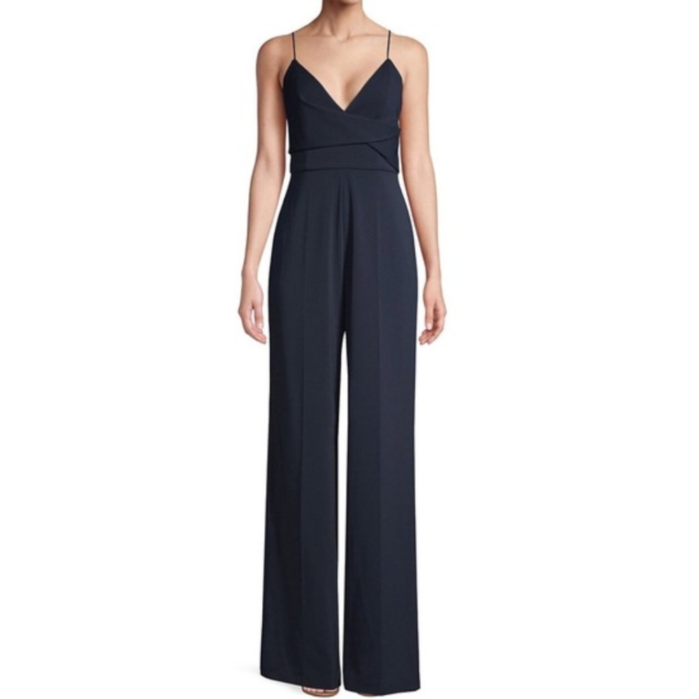 Jay Godfrey Navy Tremblay Jumpsuit
